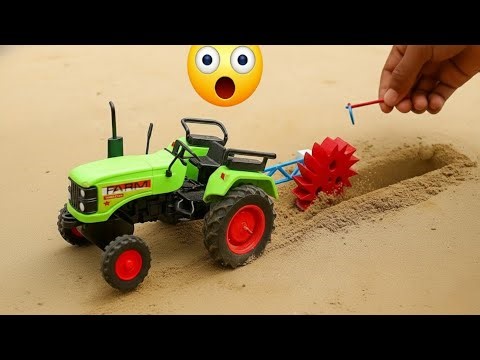 diy tractor drain digger Machine science project part 03 @topminigear8280