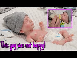 Getting PREEEMIE SILICONE BABY Ready... Changing & Feeding CRYING BABY| Haul for MICRO PREEMIE BABY