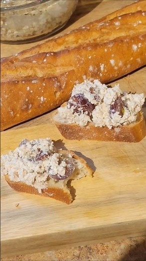 Chicken salad with Grapes and Pecans. You can find a slower one and ingredients in my channel