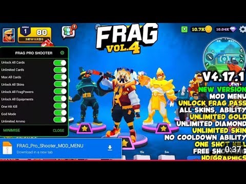 Frag Pro Shooter MOD MENU v4.171| Unlock All Characters & Ability| MOD APK | UNLIMITED EVERYTHING ha