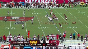 SirVocea Dennis' hit-stick tackle vs. Ekeler forces Commanders to punt