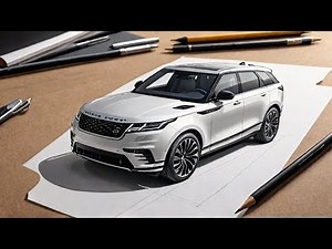 "How to draw a Range Rover Velar 2024| Drawing step by step"