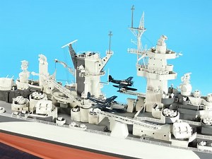 USS Alaska, Hobby Boss 1/350 scale kit – Part-4, aircraft crane and gun assemblies