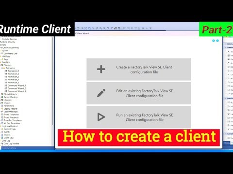 FactoryTalk View Studio || How to create Runtime Client || Rockwell SCADA |