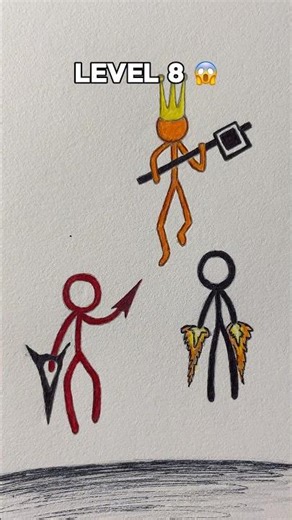 How to Draw Stickman in Different Levels Part 41 ✨