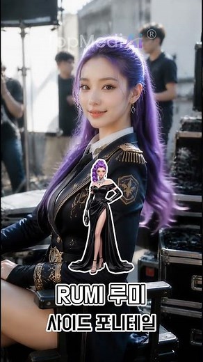 [케이팝 데몬 헌터스] 루미 헤어 변신 총정리🔥 현실화되면 이런 느낌?! #kpopdemonhunters #aishorts #hairstyle