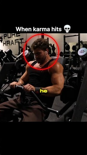 ‪@jacobnach‬ on YT | Bro got hit by KARMA quick 💀 #shorts #motivation #fitness #gym