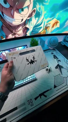 My new 8k keyboard/mouse split cable! 💙🤍