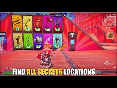 SUPER RED VS BLUE TYPICAL GAMER MAP FORTNITE - ALL SECRETS LOCATIONS PART 3