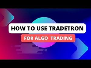 HOW TO USE TRADETRON FOR ALGO TRADING ! #algotrading