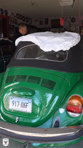 Larry Kosilla on Instagram: "We found a 1979 VW Beetle Convertible with ONLY 266 original miles. First, a satisfying power wash of the exterior followed by a polish which shined up the rare “riverblau” metallic paint. Next a deep clean of the interior, ceramic coating, and fresh @vredesteintires Sprint Classic Tires from @aceperformancect . Finally, the new owner Axel services the engine and fuel system. We fire up the Beetle and enjoy a short joy ride. Full episode out now! #ammonyc #detailing 
