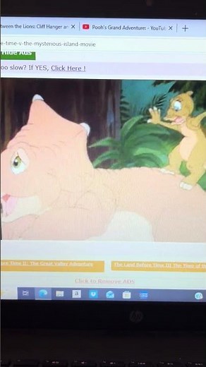 The Land Before Time 5 The Mysterious Island Cera Gets Tickled By Ducky Scene