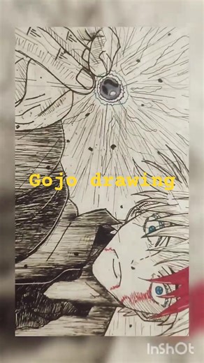 I Tried To Draw Gojo From Jujutsu Kaisen #gojo #art