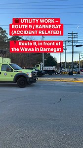 88K views · 187 reactions |  UTILITY WORK – ROUTE 9 / BARNEGAT (ACCIDENT RELATED)  Route 9, in front of the Wawa in Barnegat  Update  Utility crews are working as a result of an earlier motor vehicle accident further down Route 9. Repairs appear to be tied to damage from that incident. Expect delays and use caution through the area. | EXIT 74 Scanner News | Facebook