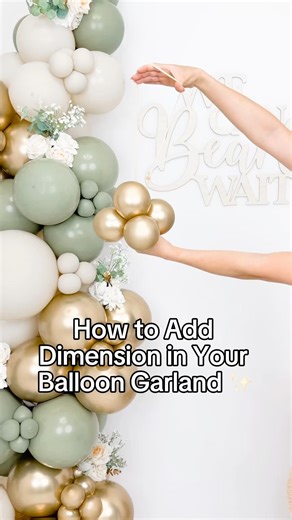 How to Add Dimension to Your Balloon Garland 🎈 (Easy Trick!)
