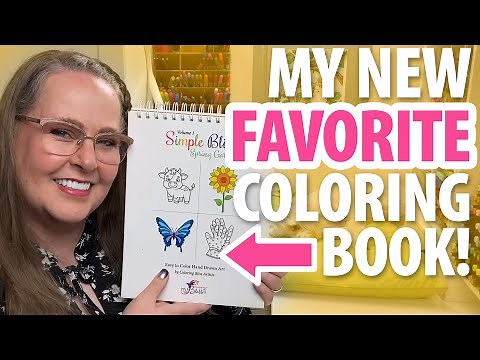 New SIMPLE Coloring Book with 100 Easy to Color Illustrations!