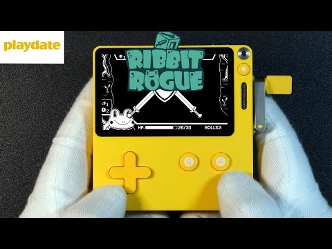 Ribbit Rogue Panic Playdate Handheld Gameplay