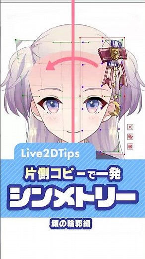 【Live2D Tips】左右対称の角度Yを一発で作る神機能！顔の輪郭編【Live2DJUKU】