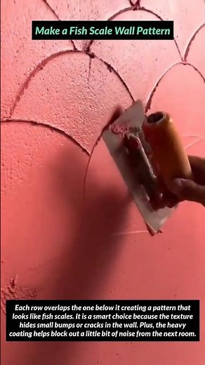 Make a Fish Scale Wall Pattern