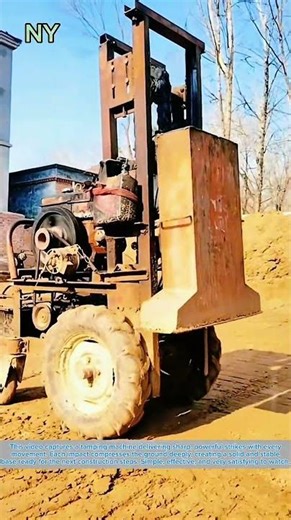 Powerful Tamping Machine: Each Strike Locks the Ground Solid.