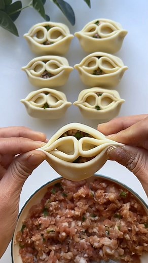 2.6M views · 10K reactions | Easy Dumpling Packing! #gyoza #dimsum #ravioli #howto #dumplings #recipe #food #art #foodfb #recipetutorial #cookingtutorial #dumplingseries #reels | Maco Cake | Facebook