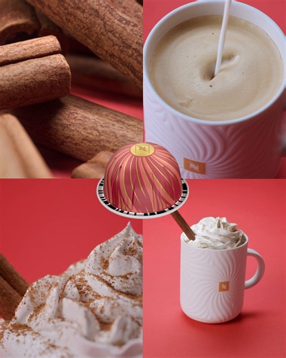 Brew a little holiday magic with today's Advent Calendar flavor, Cinnamon and Candied Tamarind 🎁 Whip up this easy-to-make indulgent Cinnamon Cloud Latte and celebrate the season with every sip. Cinnamon Cloud Latte Recipe Ingredients 1 capsule Cinnamon and Candied Tamarind (https://nespres.so/a/x0xnb1) 4 fl. oz. Milk 0.3 fl. oz. Date Syrup Whipped Cream Cinnamon Powder & Cinnamon Stick How to: 1. Add syrup to mug and brew coffee directly into mug. 2. Heat up the milk using the Aeroccino. 3. Po