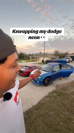 Irving cz on Instagram: "Kswapping my Dodge Neon! #dodge #neon #kseries #honda #crazy"