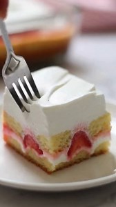 Easy 4-Ingredient Valentine Shortcake Cool Whip Poke Cake Sweet Valentine Shortcake Cool Whip Poke Cake Dream Delight Ingredients: 1 box vanilla or white cake mix (prepared according to package directions) 1 tub Cool Whip, thawed (8 oz) | Easy Recipes