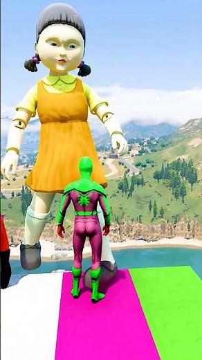 GTA 5 Epic Water Ragdolls | Spider-Man Jumps / Fails ep.16448 #shorts