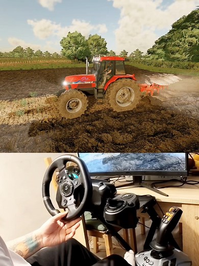 Farming Simulator Case IH 5150 Pro Steering Wheel Manual Gearbox Thrustmaster Farmstick #dkgc #fs22
