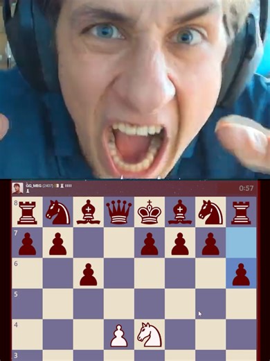 When they play 4...h6 in Caro-Kann 😡 #foryou #fyp #chess #chesstok #chesscom #viral #funny #boardgames #rage