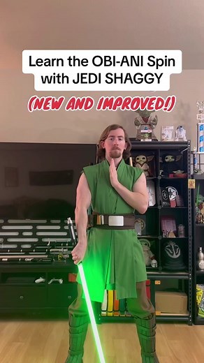 Learn how to do the Obi-Ani spin with this lightsaber tutorial ⭐️ #starwars #lightsaber #jedi #lightsaberspin #lightsabers