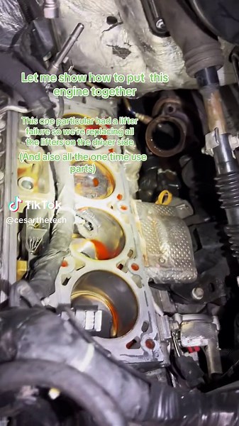 Lifter replacement 😁👨‍🔧 If you enjoy this content make sure to give me a follow to see more 🙏 #automotivetechnician#automotive#lifters#enginebuild#engine