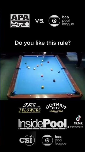 APA vs BCA 8 ball rule. 8 on the break #billiards #8ball #BCA #APA #rules #breaking