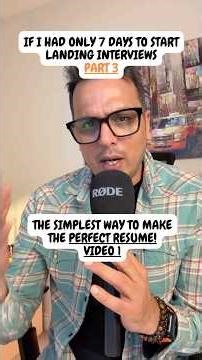 The simplest way to make the best resume!