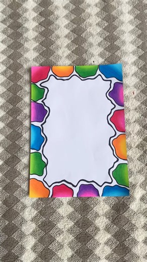 This pattern is easy and beautiful too. #worksheet frame #drawing #dream drawing #student #Wasan1...