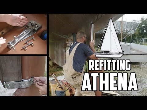 Sail Life - Installing Athena’s new rudder - DIY sailboat project