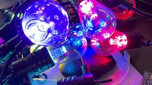 NeoPixel Cafe lights make for colorful outdoor lighting