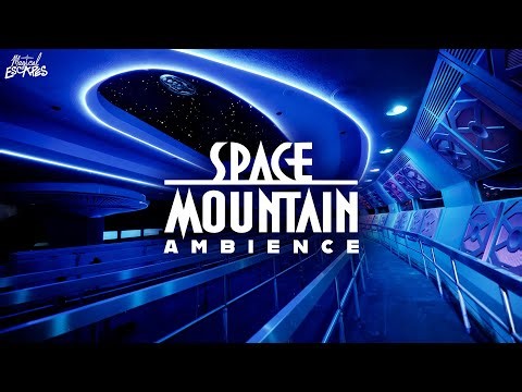 Space Mountain Ride Queue Music & Ambience | High Quality 4K