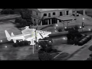 ArmA 3 - AC-130 Gunship Combat Footage - Thermal - AC 130 Simulation - Gameplay