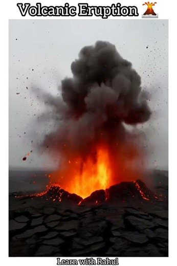 How does Volcano Erupt Full process in short.