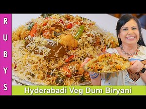 Dum Veg Biryani Hydrabadi Style Recipe in Urdu Hindi - RKK