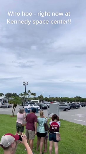 Gray Line Orlando guests watching the rocket launch now at Kennedy Space Center - next time join us…. Dont forget to wait to hear the engines kicking in that rumbling sound!! #kennedyspacecenter #nasa #rocket #liftoff #grayline #tours #bucketlist