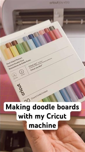 Using Cricut dual-sided markers to make some doodle boards. Perfect for long journeys with kids!