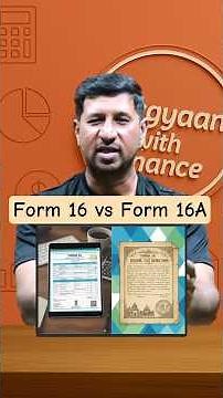 Form 16 vs Form 16A Me Kya Farak Hai? | Form 16 | Form 16A | #Form16 #Form16A #tds