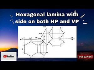 Hexagonal lamina with its sides touches both the Reference planes