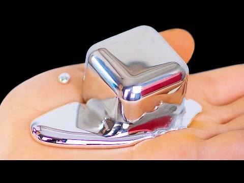 DIY LIQUID MIRROR EXPERIMENT!! This Metal Melts In Your Hand!