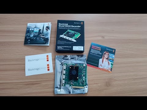LIVE TEST Blackmagic Decklink QUAD HDMI 4K