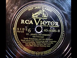 ST. JAMES INFIRMARY Live by Louis Armstrong and Jack Teagarden 1947