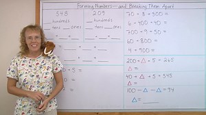 Three-digit numbers on a number line